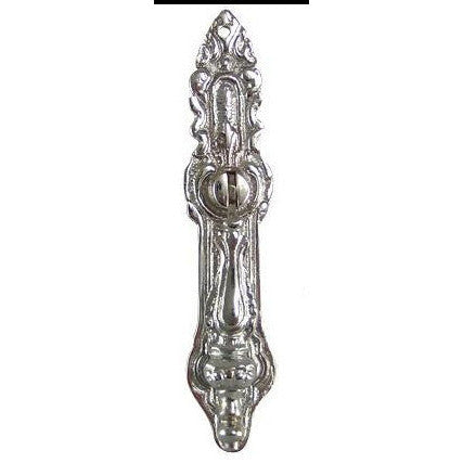 4 Inch Solid Brass Baroque / Rococo Drop Pull (Polished Chrome Finish) COPPER MOUNTAIN HARDWARE