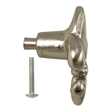 1 5/8 Inch Fleur de Lis Knob (Brushed Nickel Finish) COPPER MOUNTAIN HARDWARE