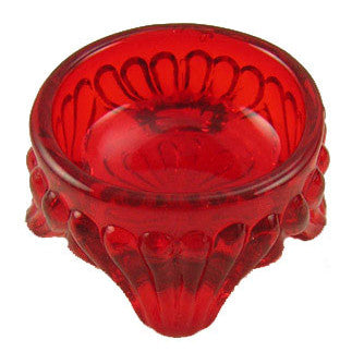 Salt Cellars - Cambridge Bennet Ruby Red Caprice Salt Cellar Copper Mountain Hardware