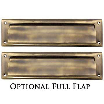 Magazine Size Front Door Mail Slot (Antique Brass Finish) DELTANA