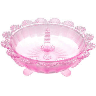Fruit Bowl - Large Depression Pink Glass COPPER MOUNTAIN HARDWARE