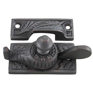 Eastlake Pattern Solid Brass Window Lock