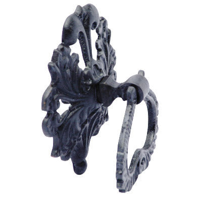 3 Inch Victorian Leaves Baroque / Rococo Ring Pull (Oil Rubbed Bronze Finish) COPPER MOUNTAIN HARDWARE