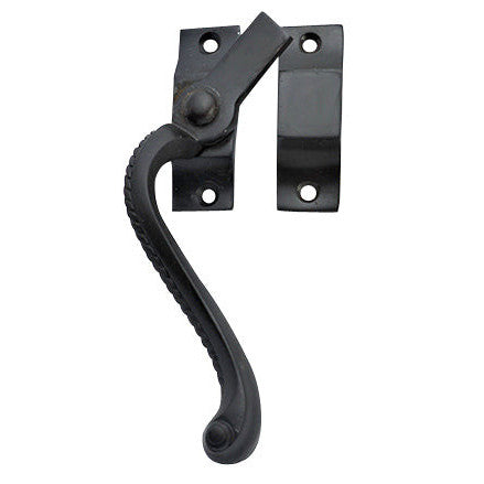 Solid Brass Left Hinge Window Lock Georgian Roped Pattern (Oil Rubbed Bronze) Copper Mountain Hardware