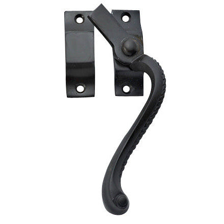 Solid Brass Right Hinge Window Lock Georgian Roped Pattern (Oil Rubbed Bronze Finish) Copper Mountain Hardware