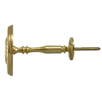 Georgian Rope Style Curtain Tieback (Polished Brass Finish) Copper Mountain Hardware