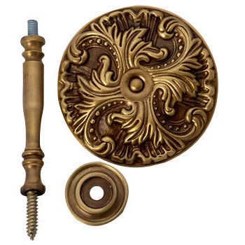 Solid Brass Baroque Curtain Tie Back (Antique Brass Finish) Copper Mountain Hardware