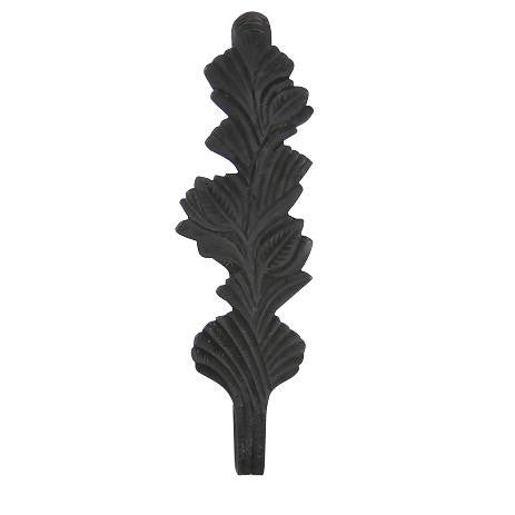 Solid Brass Curtain Tie Back - Oriental Leaves Style (Oil Rubbed Bronze Finish) Copper Mountain Hardware