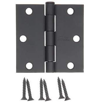 3 Inch by 3 Inch Butt Hinge (Forged Black Iron) ACORN MANUFACTURING