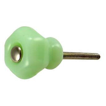 1 Inch Jade or Jadeite (Milk Green) Glass Cabinet Knobs COPPER MOUNTAIN HARDWARE