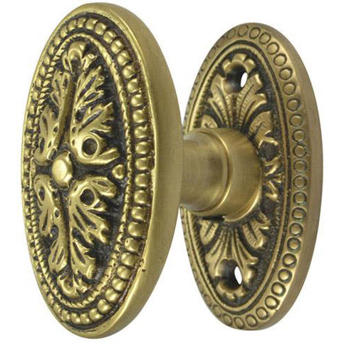 Avalon Style Rosette Door Set with Avalon Oval Door Knob Sets (Several Finishes Available) COPPER MOUNTAIN HARDWARE