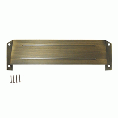 Mail Slot & Sleeve Letter Box Hood (Antique Brass Finish) DELTANA