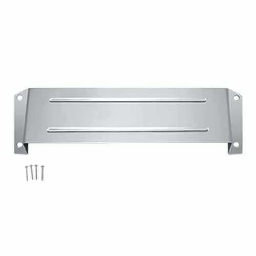 Mail Slot & Sleeve Letter Box Hood (Polished Chrome Finish) DELTANA