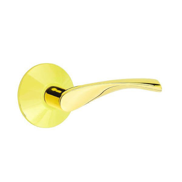 Emtek Solid Brass Triton Lever With Modern Rosette (Several Finish Options) EMTEK