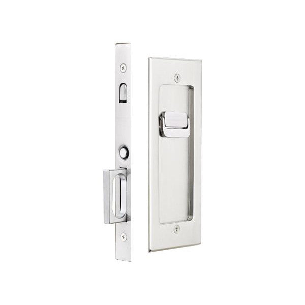 Emtek Brass Pocket Door Mortise Modern Rectangular (Several Finishes Available) EMTEK