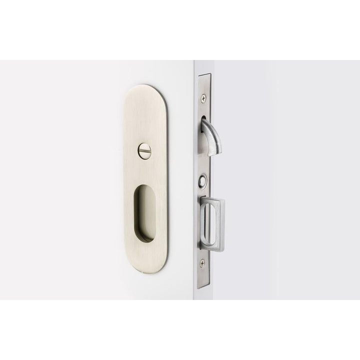 Emtek Narrow Oval Brass Mortise Pocket Door (Several Finishes Available) EMTEK