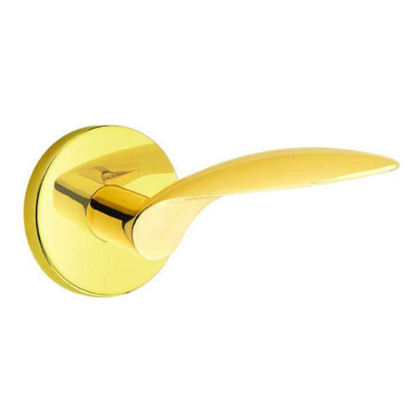 Emtek Solid Brass Mercury Lever With Disk Rosette (Several Finish Options) EMTEK