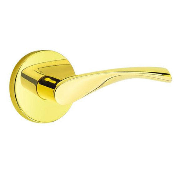 Emtek Solid Brass Triton Lever With Disk Rosette (Several Finish Options) EMTEK