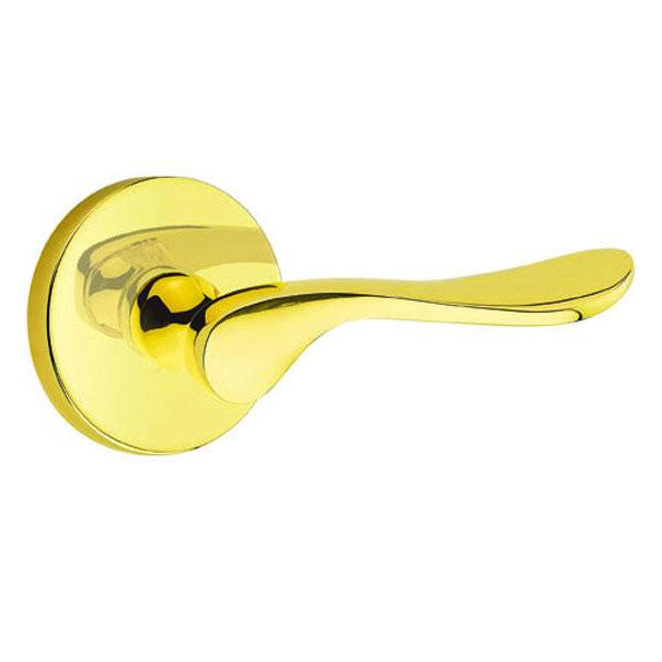 Emtek Solid Brass Luzern Lever With Disk Rosette (Several Finishes Available) EMTEK