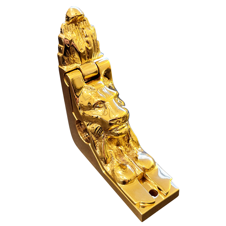 Traditional Solid Brass Lion Stair Rod Holder (Several Finishes Available) COPPER MOUNTAIN HARDWARE