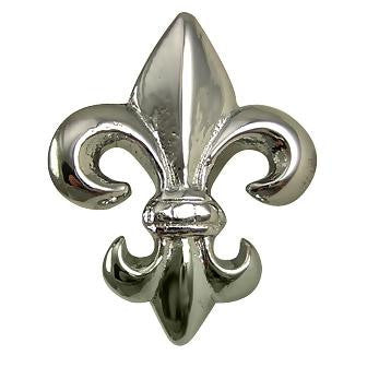 1 5/8 Inch Fleur de Lis Knob (Polished Chrome Finish) COPPER MOUNTAIN HARDWARE