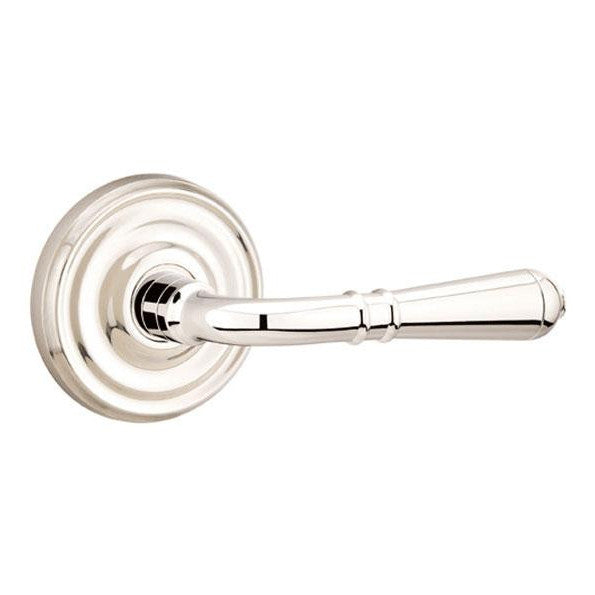 Emtek 810T Turino Brass Modern Passage Leverset Satin Nickel Leverset Passage EMTEK