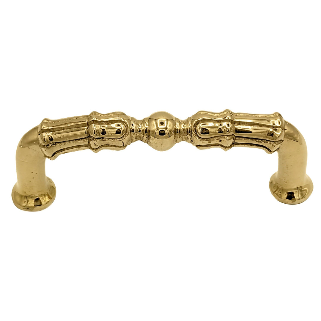 5 Inch Overall (4 1/3 Inch c-c)  Solid Brass Victorian Style Pull COPPER MOUNTAIN HARDWARE