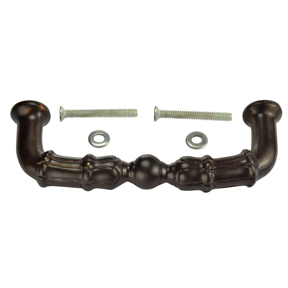 5 Inch Overall (4 3/8 c-c) Solid Brass Pull (Oil Rubbed Bronze Finish) COPPER MOUNTAIN HARDWARE