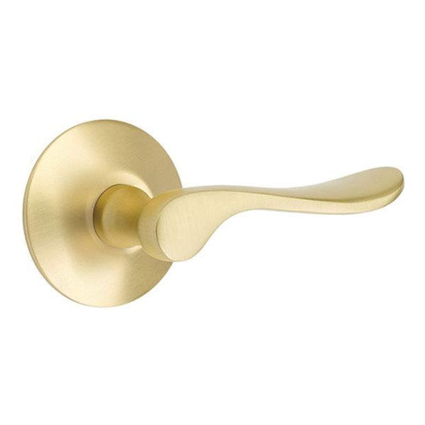 Emtek Solid Brass Luzern Lever With Modern Rosette (Several Finish Options) EMTEK