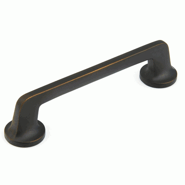 6 Inch (5 Inch c-c) Northport Pull with Rounded Base (Ancient Bronze Finish) SCHAUB