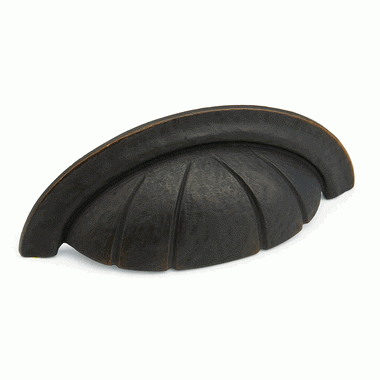 4 3/4 Inch (3 Inch c-c) Siena Cup Pull (Ancient Bronze Finish) SCHAUB