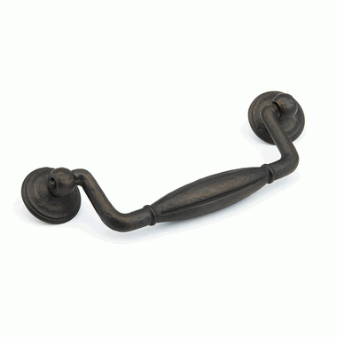 6 1/4 Inch (5 Inch c-c) Siena Bail Pull (Ancient Bronze Finish) SCHAUB