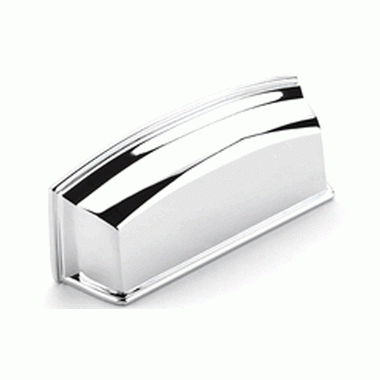 4 1/2 Inch (3 1/2 Inch c-c) Menlo Park Cup Pull (Polished Chrome Finish) SCHAUB