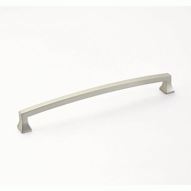 8 1/2 Inch (8 Inch c-c) Menlo Park Pull (Satin Nickel Finish) SCHAUB