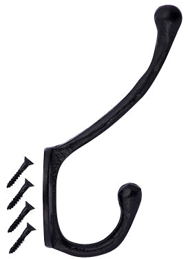 Traditional Solid Iron Coat Hook COPPER MOUNTAIN HARDWARE