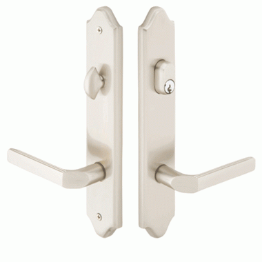 Solid Brass Concord Keyed Style Multi Point Lock Trim (Brushed Nickel Finish) EMTEK
