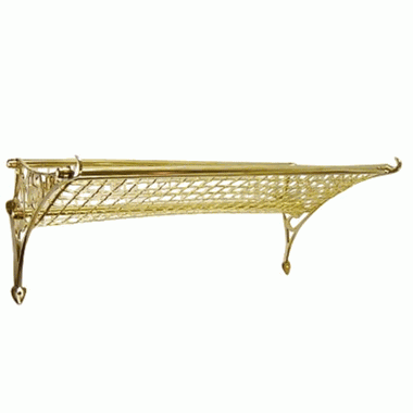 Solid Brass Railway Rack COPPER MOUNTAIN HARDWARE