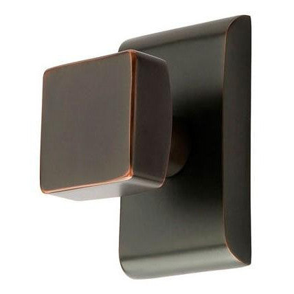 Emtek Solid Brass Square Knob With Neos Rosette (Several Finish Options) EMTEK