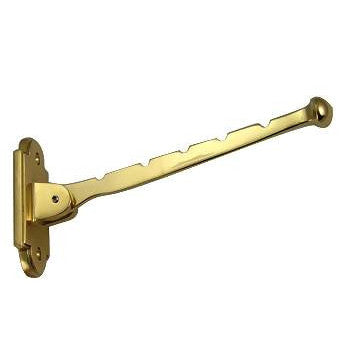 Solid Brass Valet or Key Hook (Polished Brass Finish) DELTANA