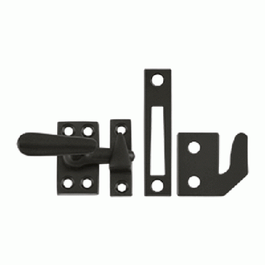 1 5/8 Inch Solid Brass Window Lock Casement Fastener (Oil Rubbed Bronze Finish) DELTANA