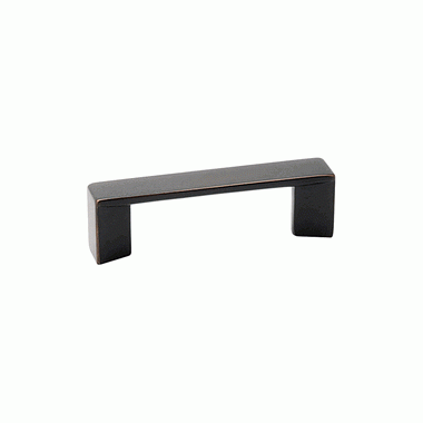 10 1/2 Inch Overall (10 Inch c-c) Brass Trinity Pull (Oil Rubbed Bronze Finish) EMTEK