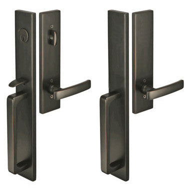 Solid Brass Lausanne Style Entryway Set (Oil Rubbed Bronze Finish) EMTEK