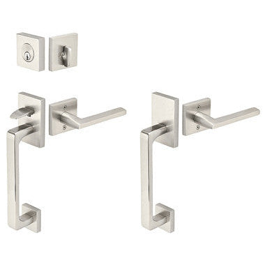 Solid Brass Baden Style Entryway Set (Brushed Nickel Finish) EMTEK