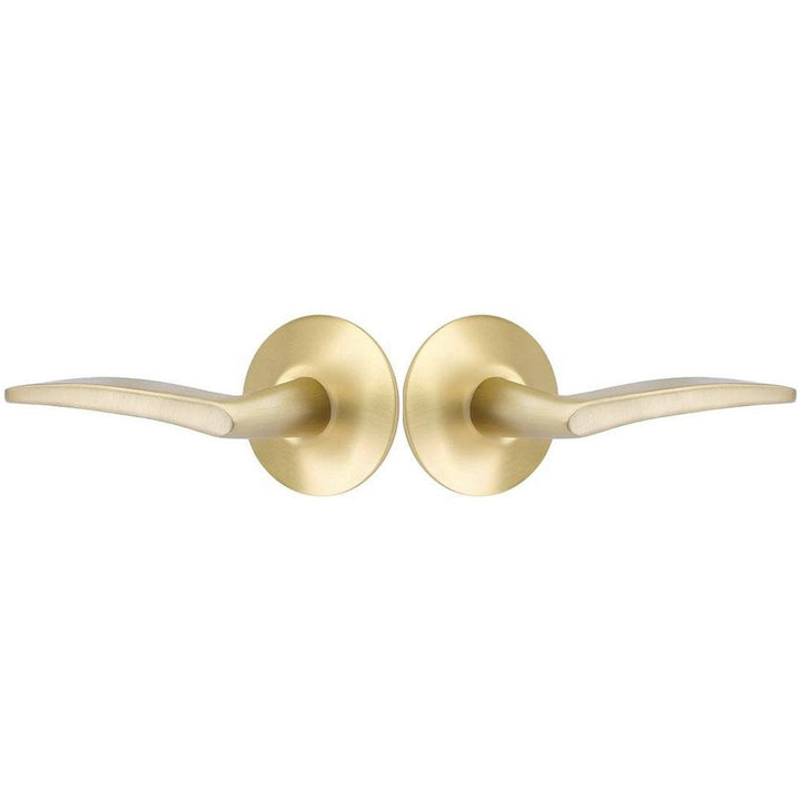 Emtek Solid Brass Poseidon Lever With Modern Rosette (Several Finish Options) EMTEK