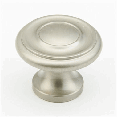 1 1/4 Inch Colonial Round Knob (Brushed Nickel Finish) SCHAUB