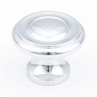 1 1/4 Inch Colonial Round Knob (Polished Chrome Finish) SCHAUB