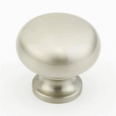 1 1/4 Inch Country Style Round Knob (Brushed Nickel Finish) SCHAUB