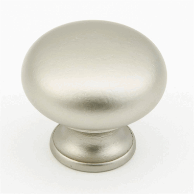 1 1/4 Inch Country Style Round Knob (Distressed Nickel Finish) SCHAUB