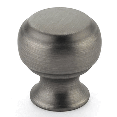 1 1/8 Inch Cabriole Round Knob (Antique Nickel Finish) SCHAUB