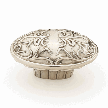 1 1/8 Inch Cantata Oval Knob (White Bronze Finish) SCHAUB